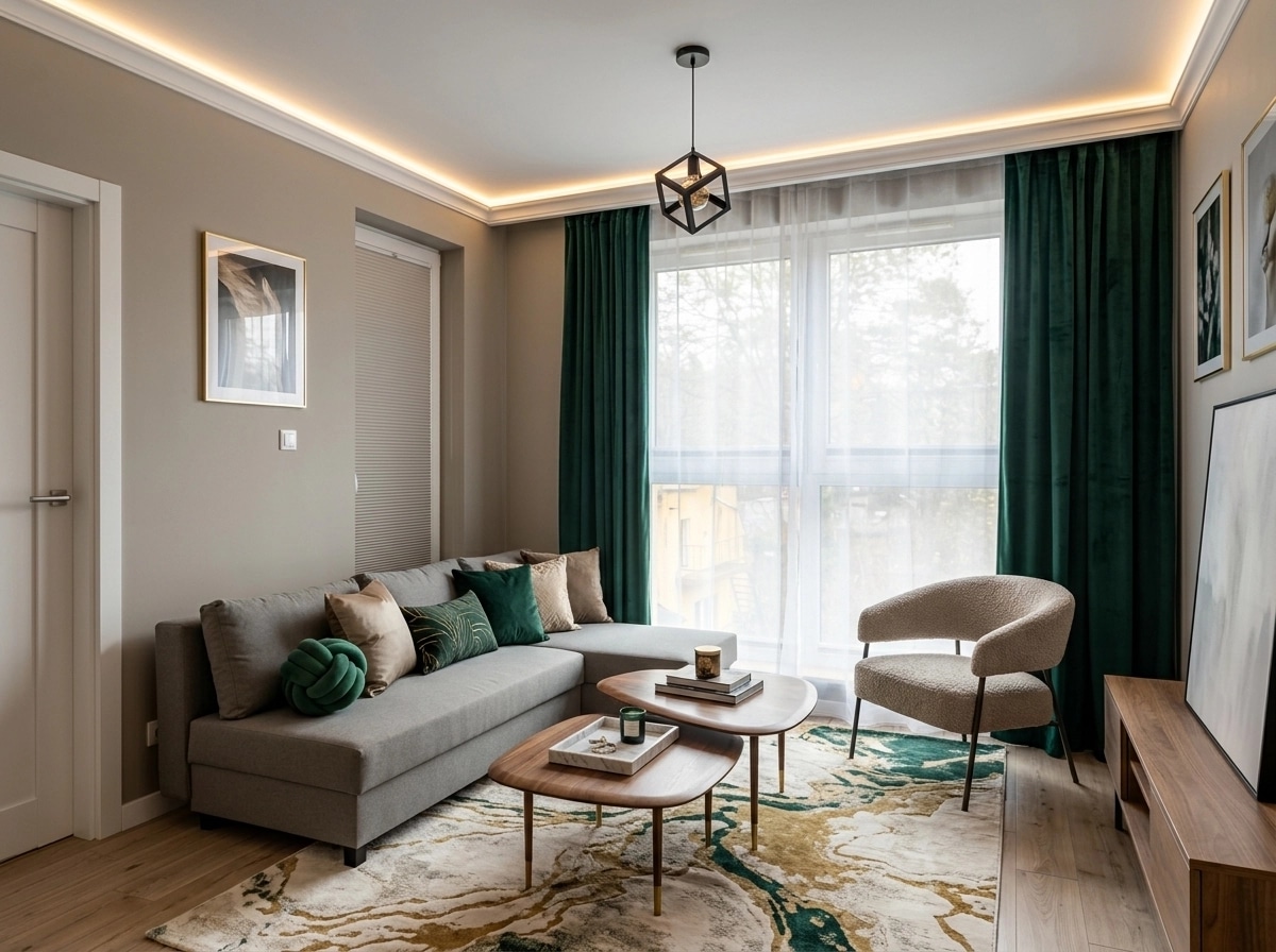 Interior design in Contemporary style — Living Room by GenRoom AI