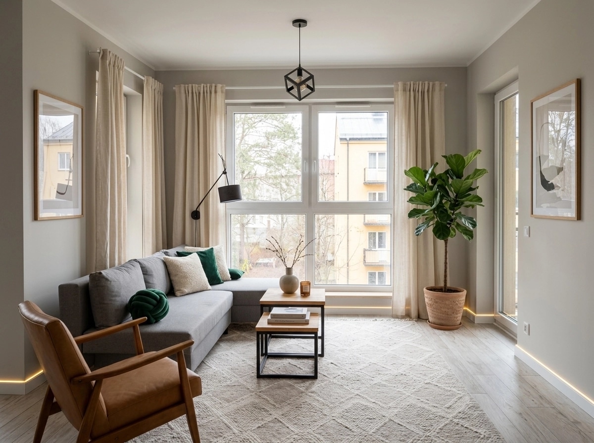 Scandinavian Soggiorno design — interior photo by GenRoom AI