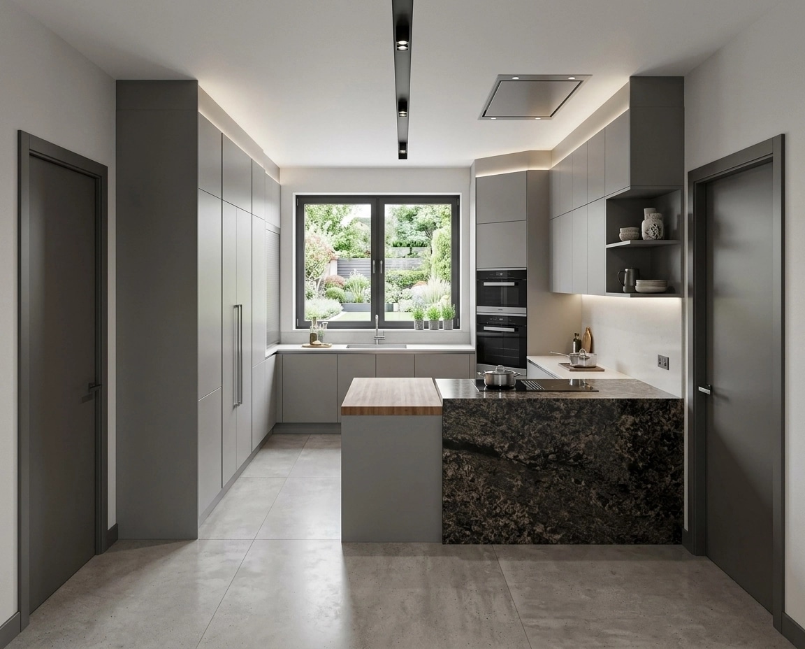 Kitchen interior in Contemporary style — photo by GenRoom AI