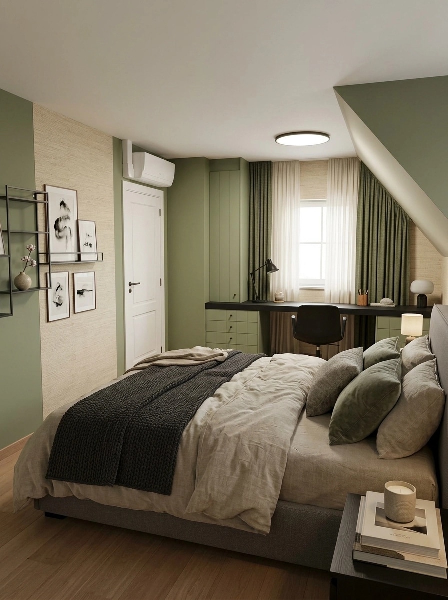 Japandi Chambre design — interior photo by GenRoom AI