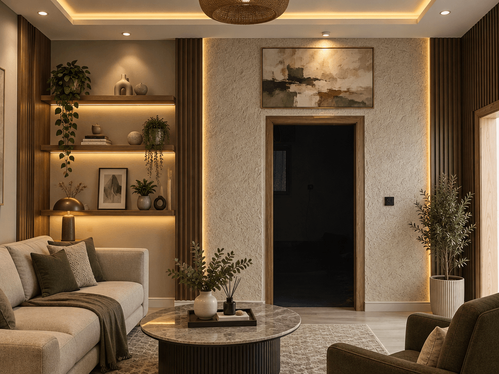 Living Room interior in no_style style — photo by GenRoom AI