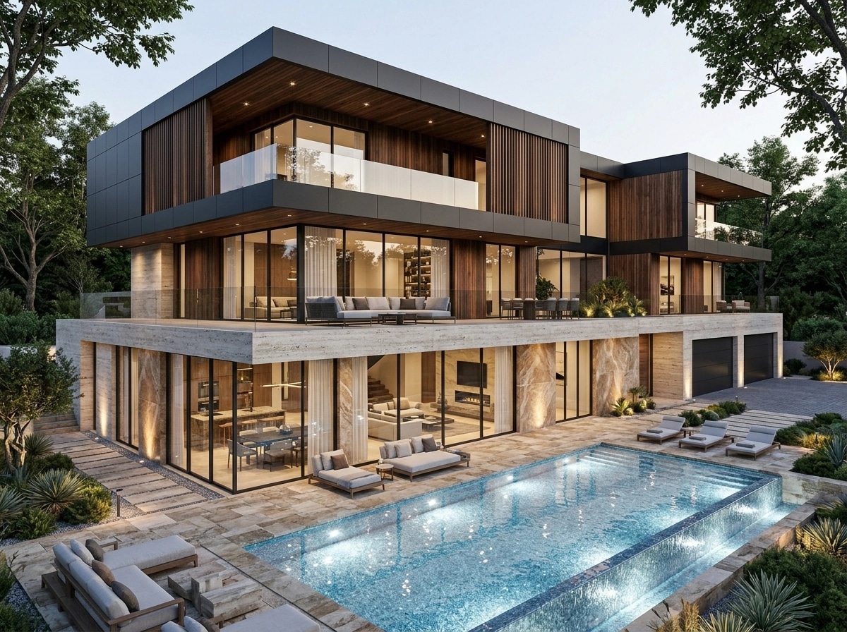 Contemporary Facade Facade design — facade photo by GenRoom AI