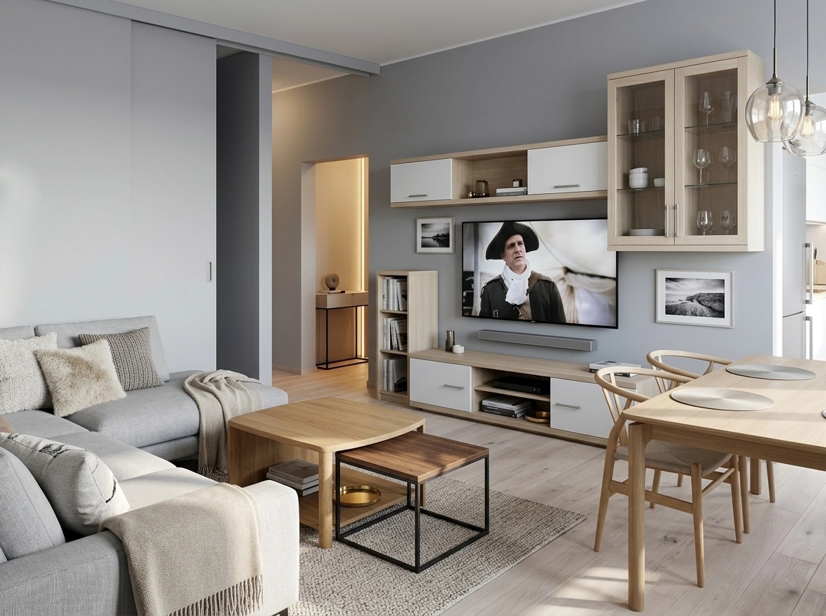 Scandinavian Living Room design — interior photo by GenRoom AI