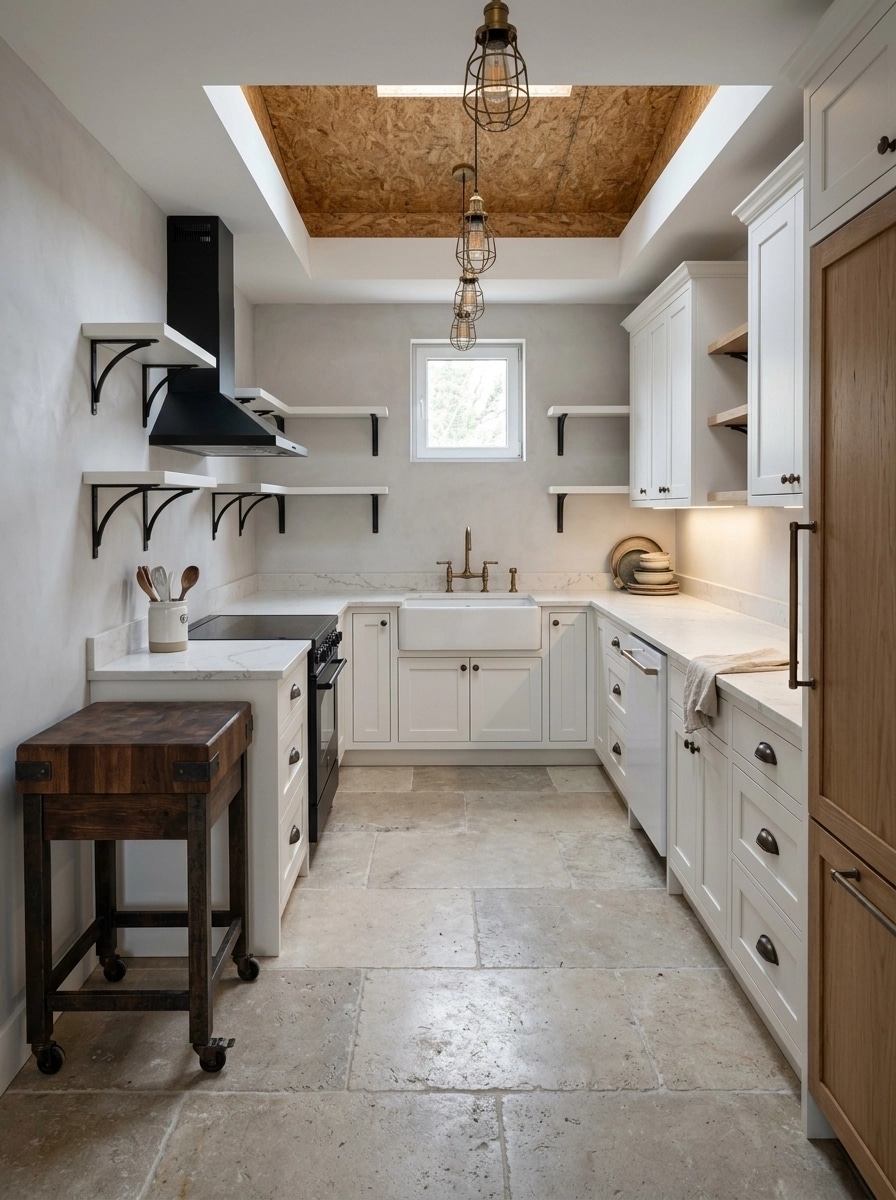Kitchen interior in Modern Farmhouse style — photo by GenRoom AI