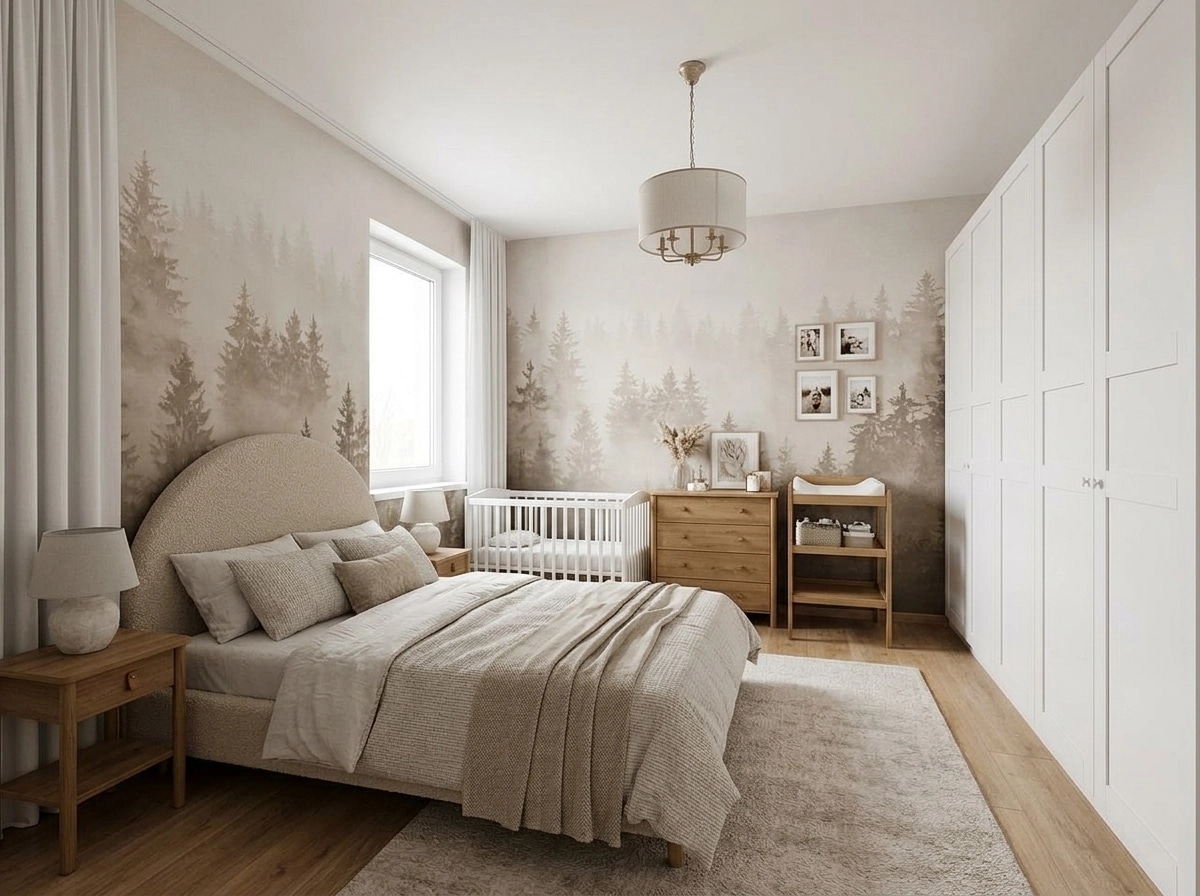 Transitional Bedroom design — interior photo by GenRoom AI