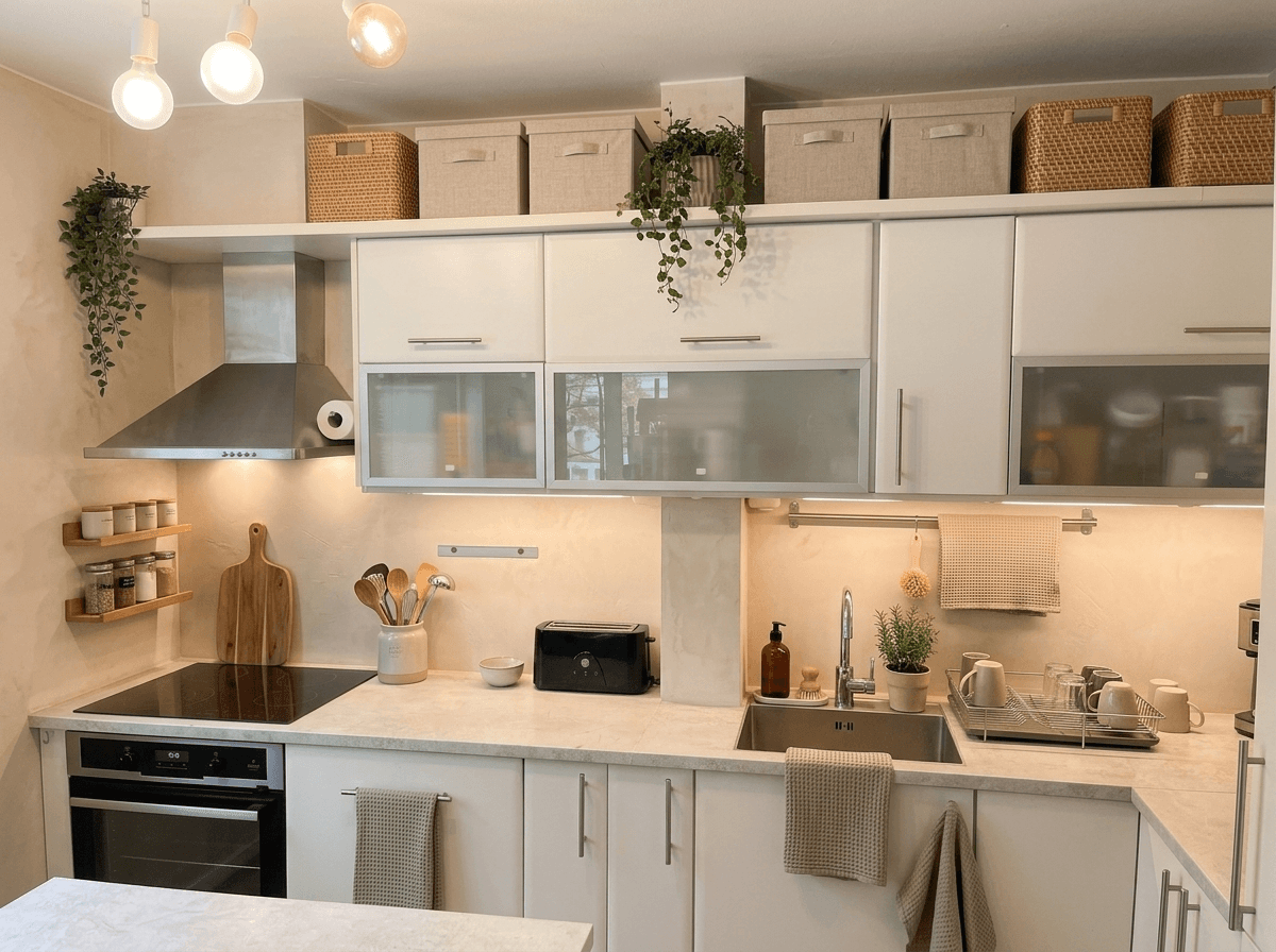 Design de interiores em estilo Scandinavian — Cozinha por GenRoom AI
