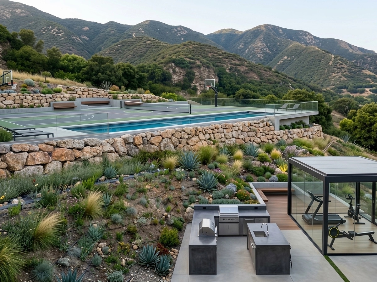 Landscape design in Contemporary Yard style — Yard by GenRoom AI