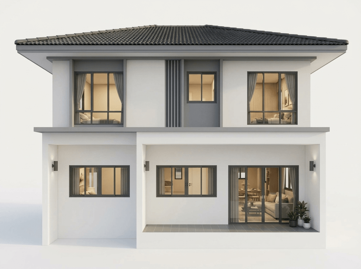 Facade design in Minimalist Facade style — Facade by GenRoom AI
