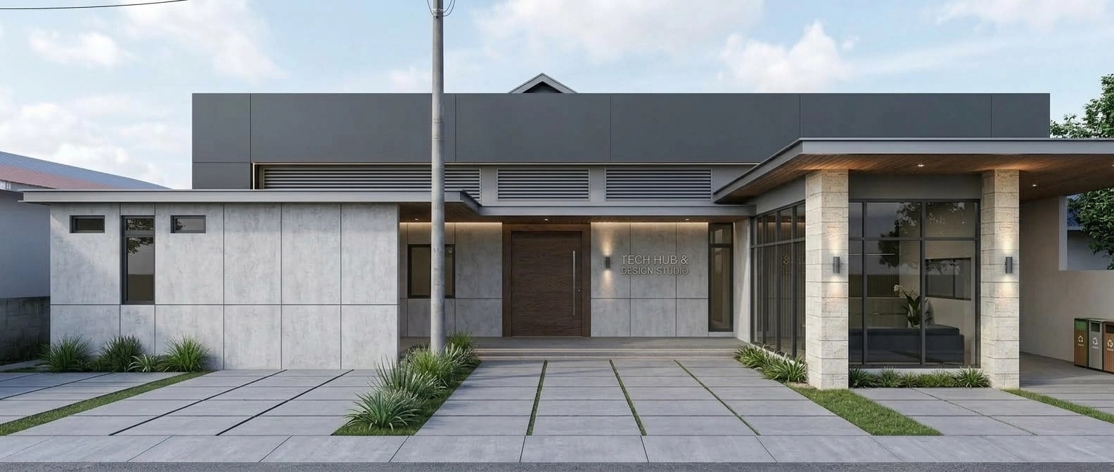 Contemporary Facade Facade design — facade photo by GenRoom AI