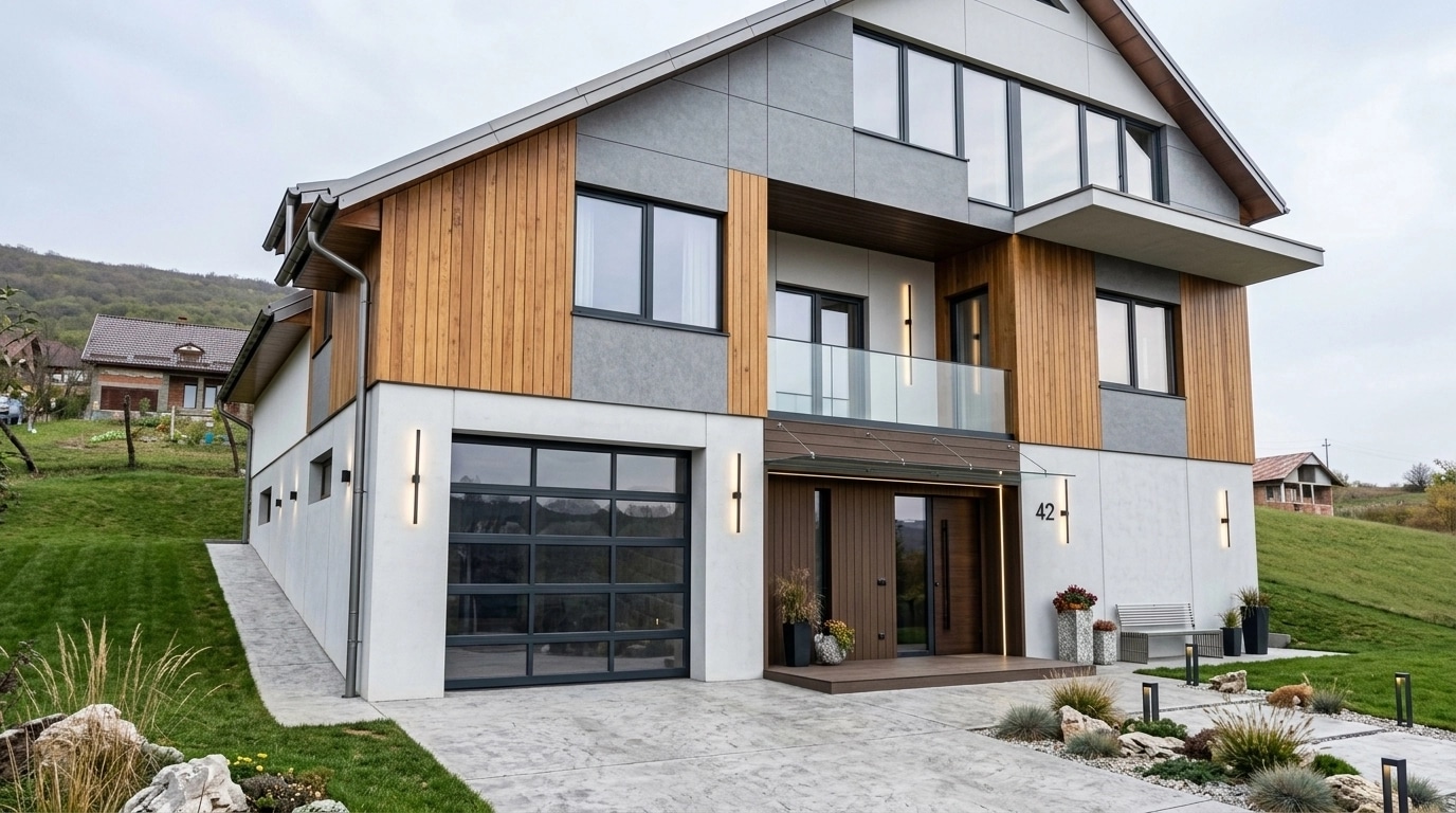 Contemporary Facade Facade design — facade photo by GenRoom AI