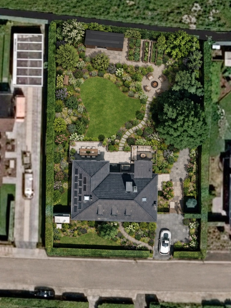 Landscape design in Eco Natural Garden style — Yard by GenRoom AI