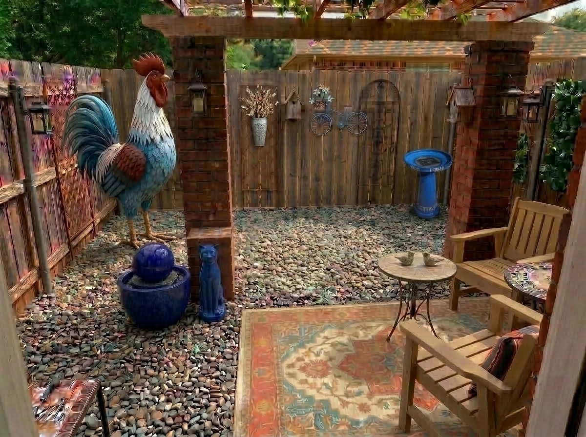 Landscape design in Mediterranean Yard style — Yard by GenRoom AI