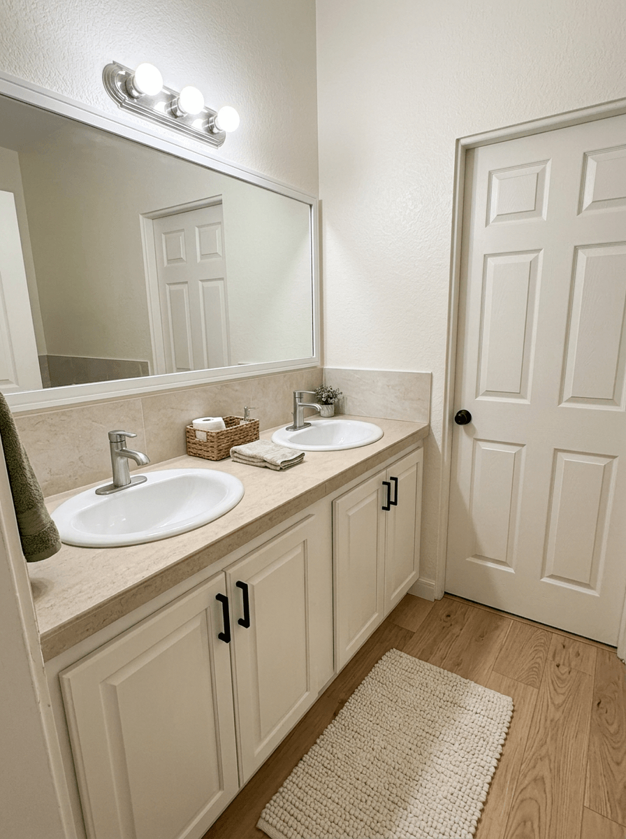 Modern Farmhouse Bathroom design — interior photo by GenRoom AI