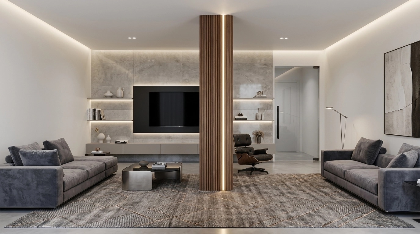Interior design in Contemporary style — Living Room by GenRoom AI