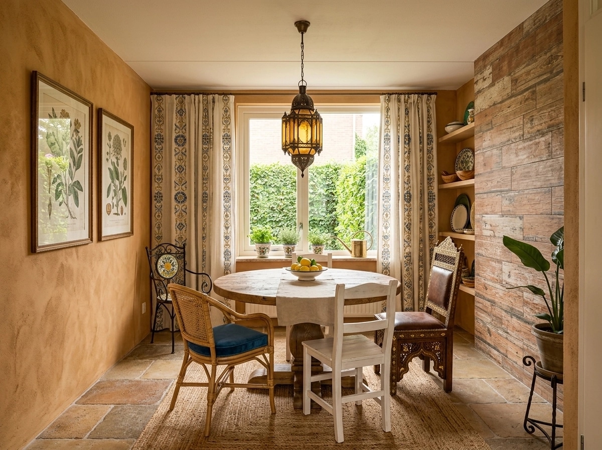 Interior design in Mediterranean style — dining_room by GenRoom AI