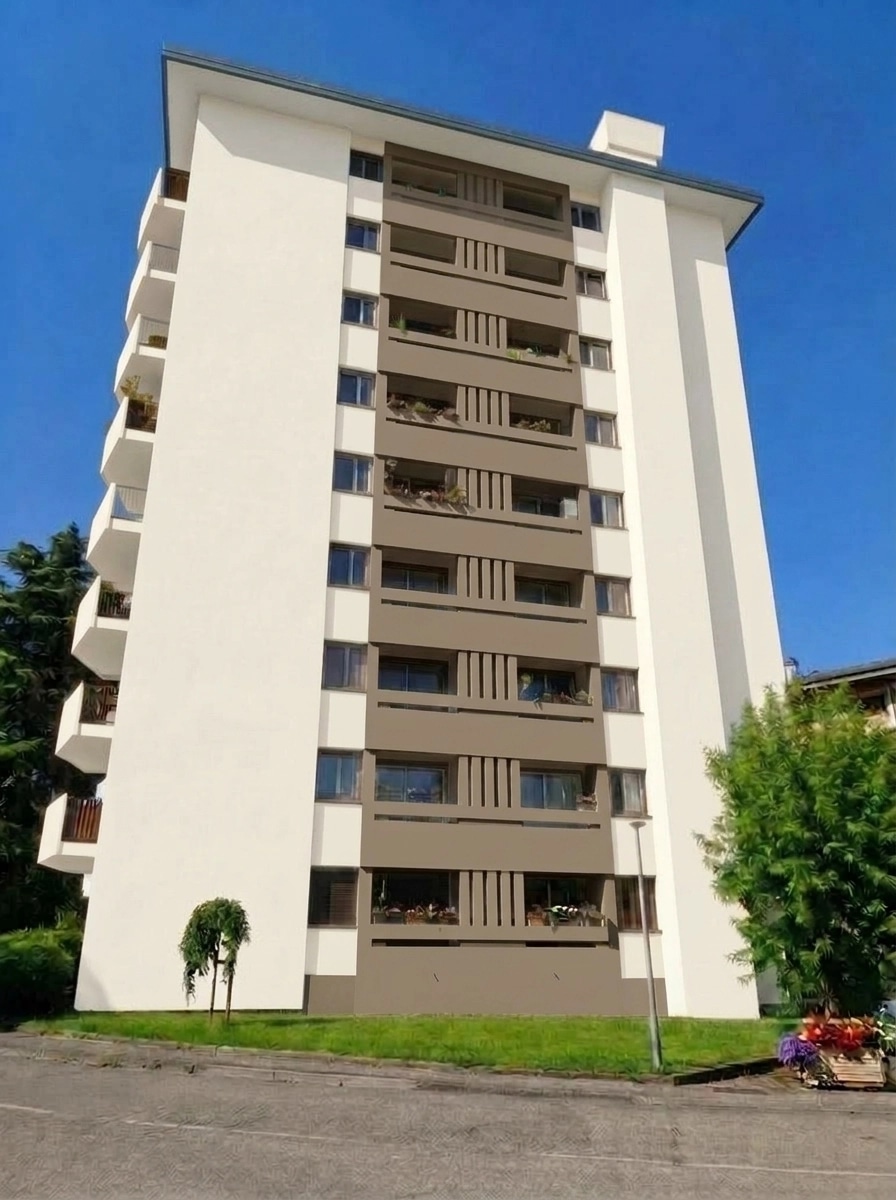 تصميم الواجهة بنمط Blacktec Facade — الواجهة من GenRoom AI