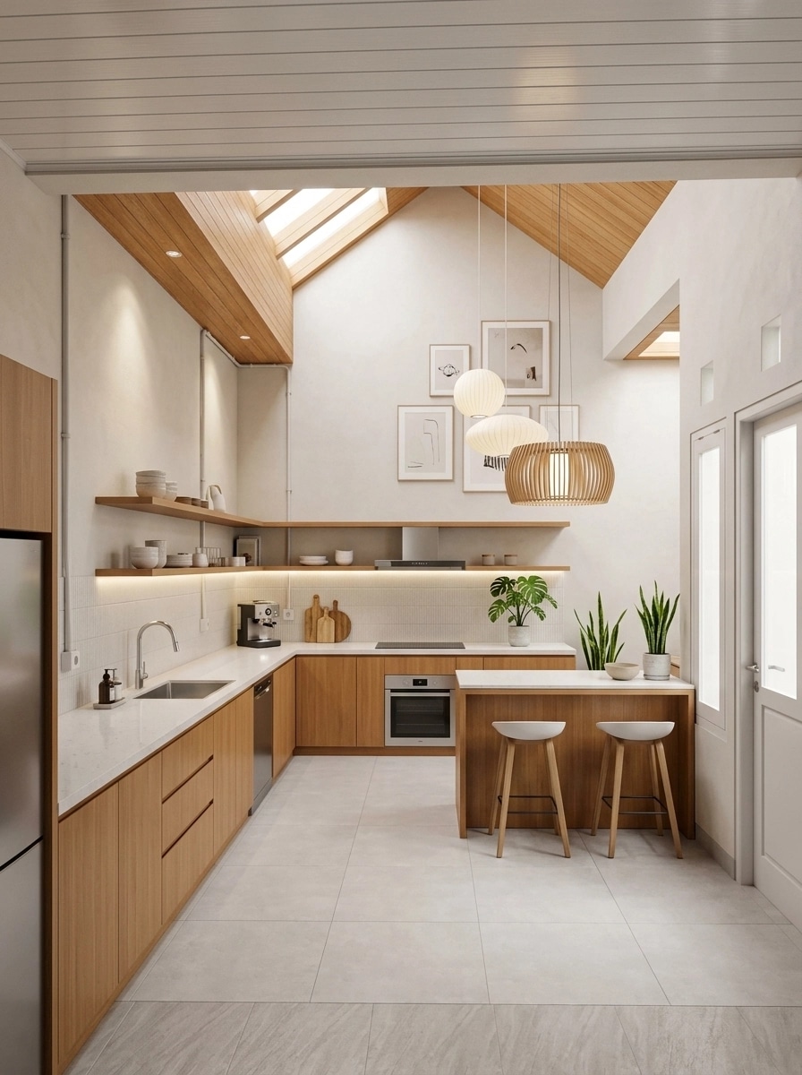Scandinavian Dapur design — interior photo by GenRoom AI