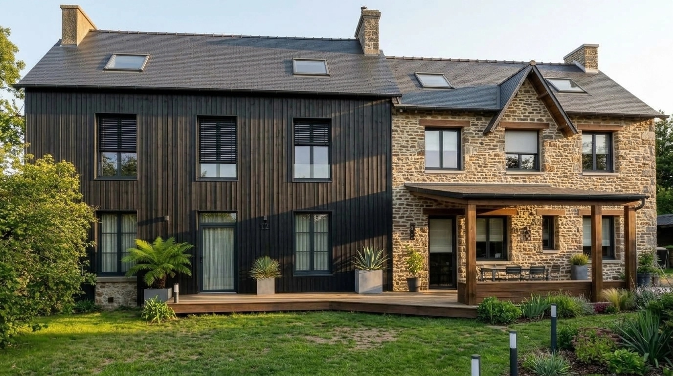 Facade design in Barnhouse Facade style — Facade by GenRoom AI