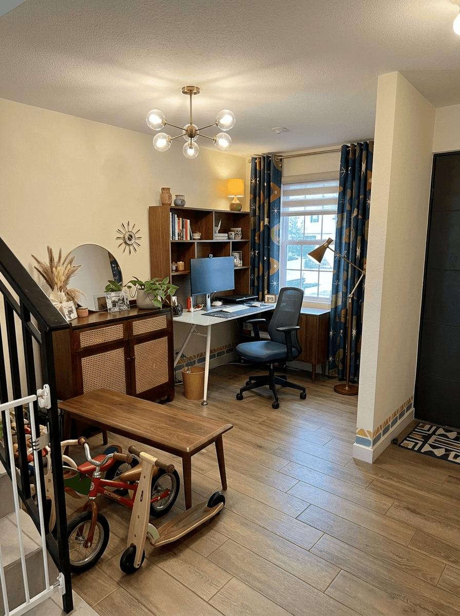 Design d'intérieur en style Mid-Century Modern — home_office par GenRoom AI
