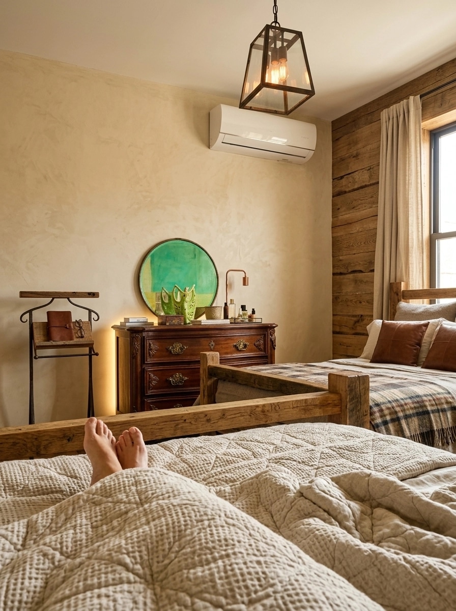 Rustic Bedroom design — interior photo by GenRoom AI