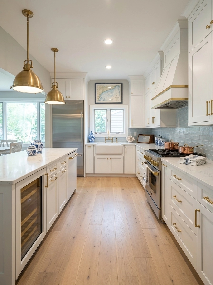 Interior design in Coastal / Hamptons style — Kitchen by GenRoom AI