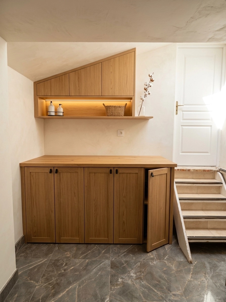 Interior design in Modern Farmhouse style — laundry by GenRoom AI
