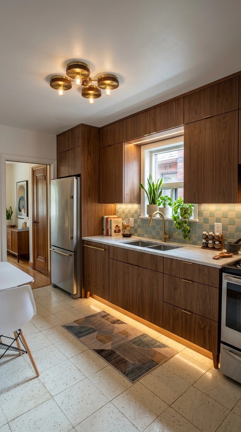 Mid-Century Modern Kitchen design — interior photo by GenRoom AI