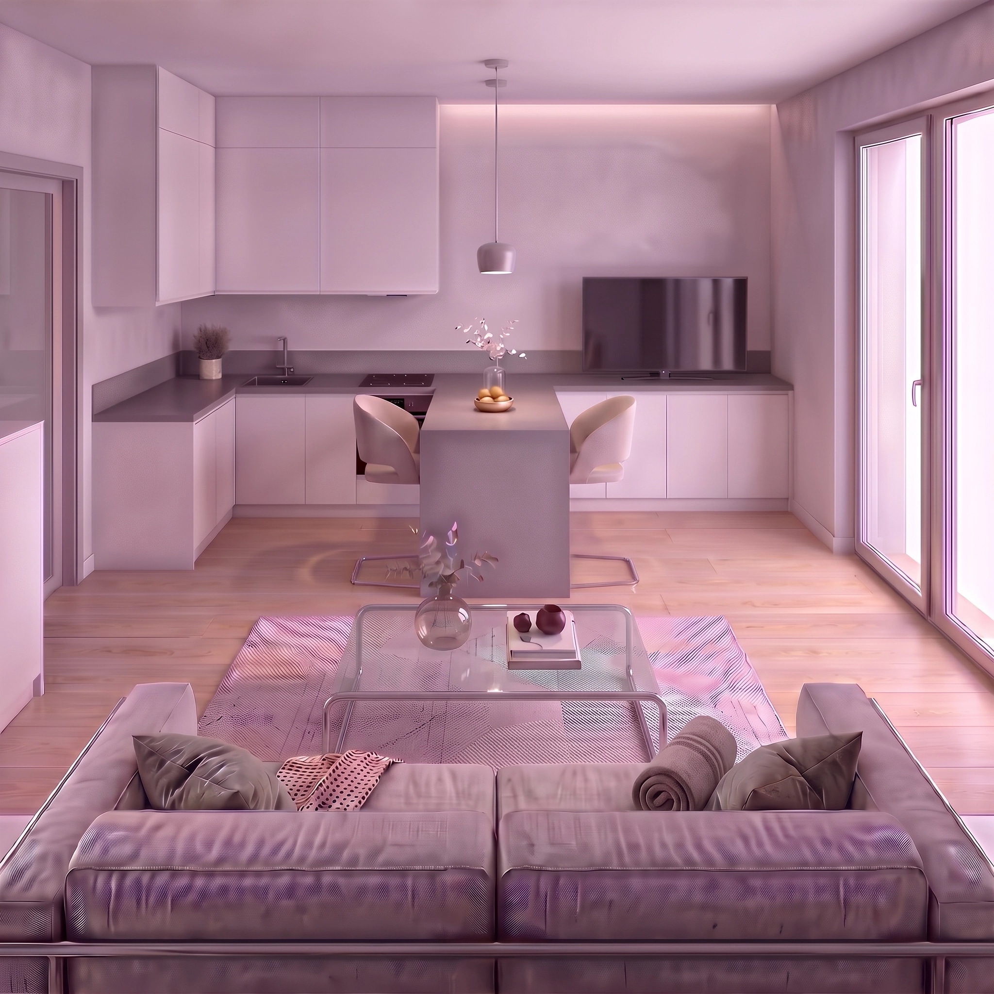 Interior design in Minimalism style — Living Room by GenRoom AI