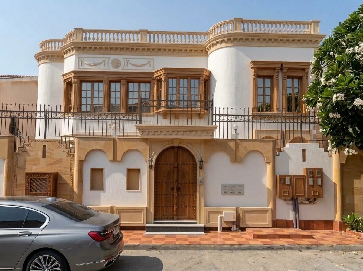 Arabian Facade Facade design — facade photo by GenRoom AI