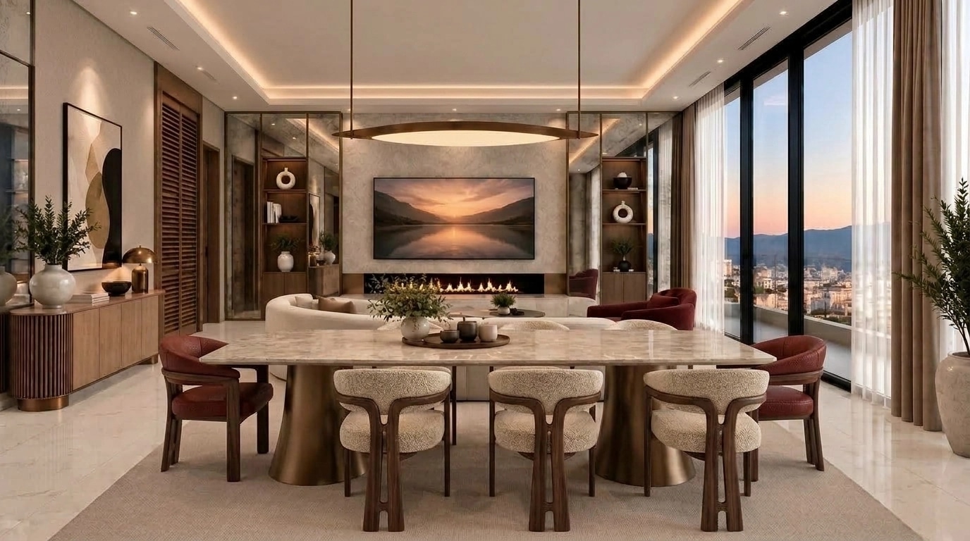 Interior design in Contemporary style — Living Room by GenRoom AI