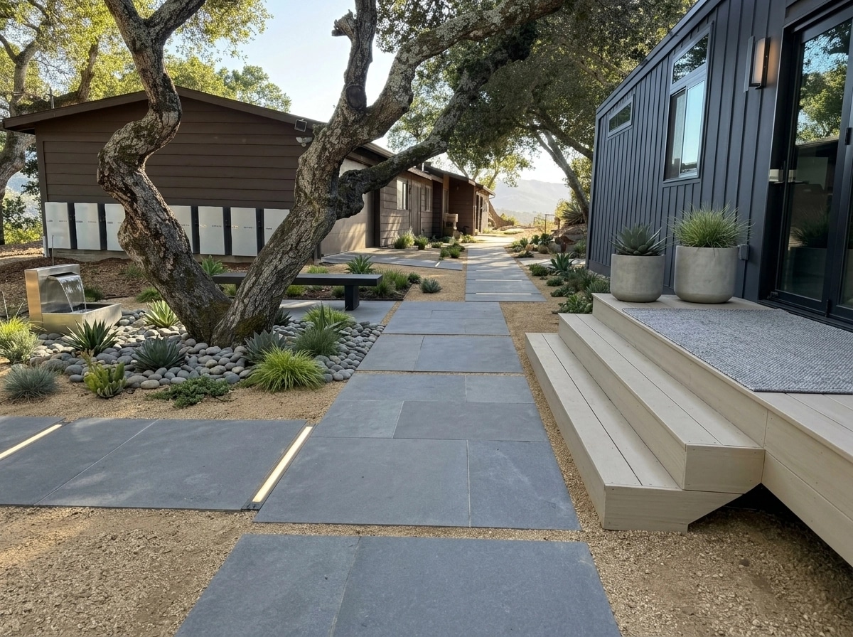 Landscape design in Minimalist Yard style — Yard by GenRoom AI