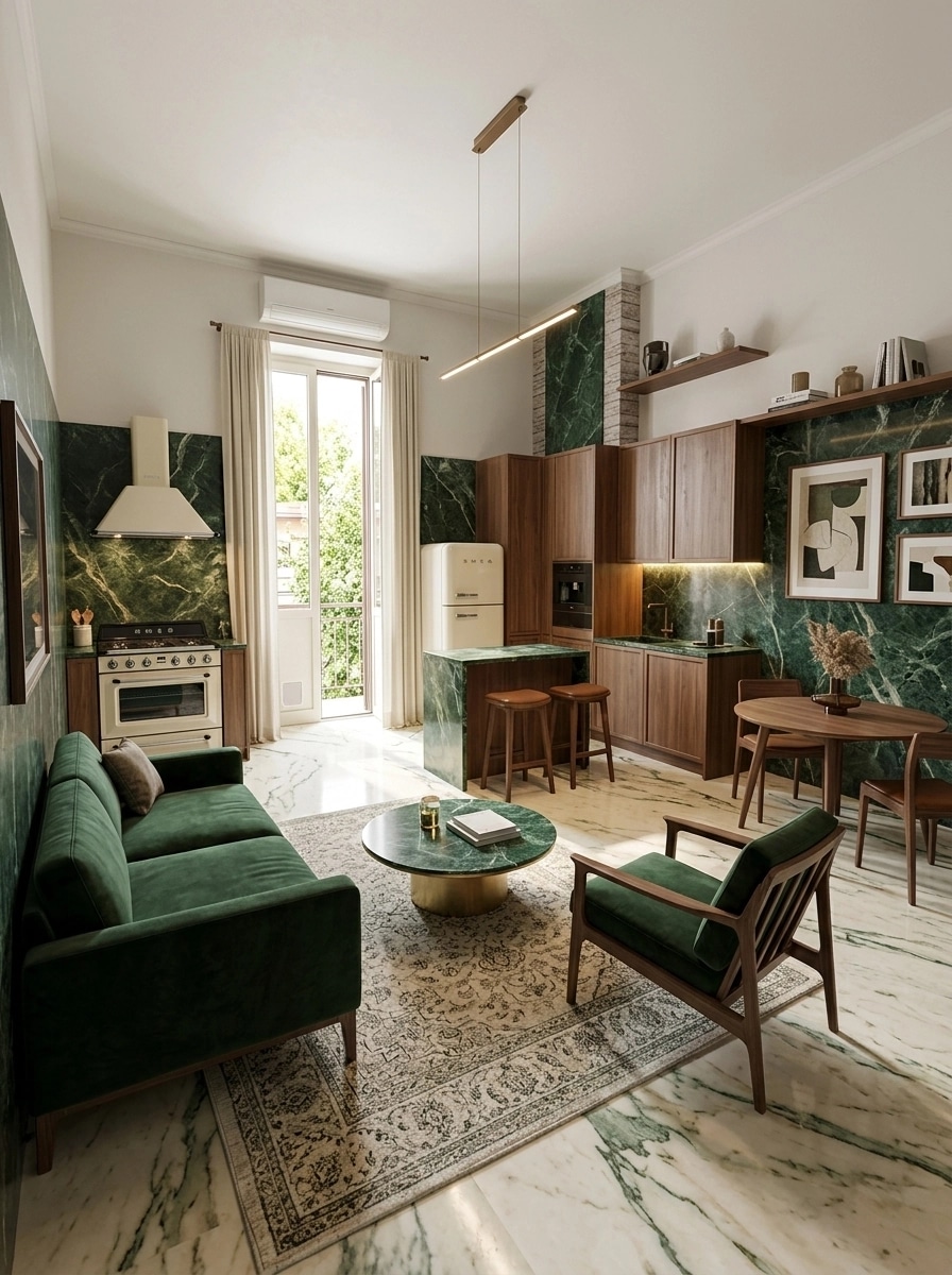 Interior design in Contemporary style — Living Room by GenRoom AI