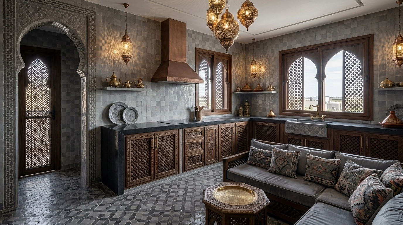 Interior design in Arabian / Moroccan style — Kitchen by GenRoom AI