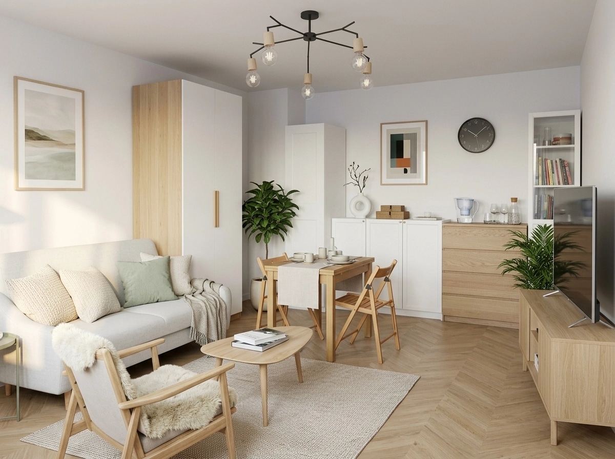 Scandinavian Living Room design — interior photo by GenRoom AI