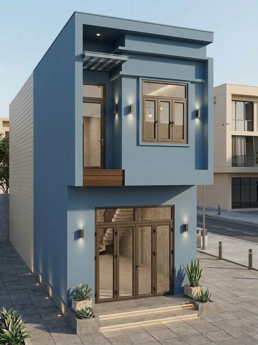 Contemporary Facade Facade design — facade photo by GenRoom AI