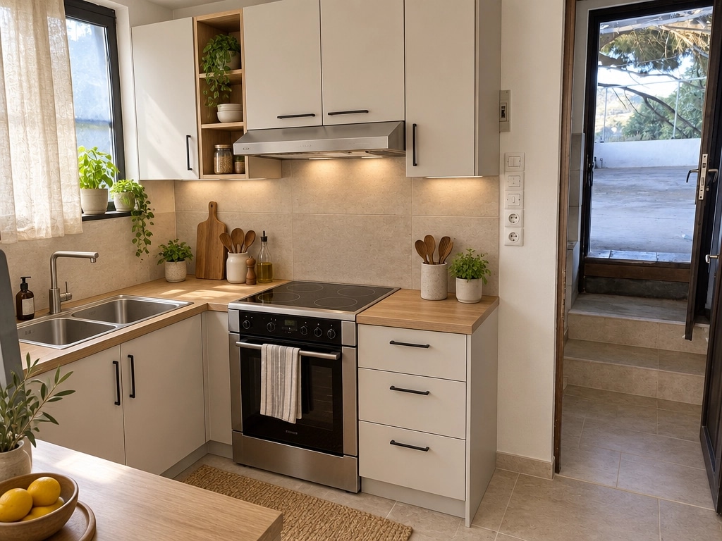 Minimalism Kitchen design — interior photo by GenRoom AI