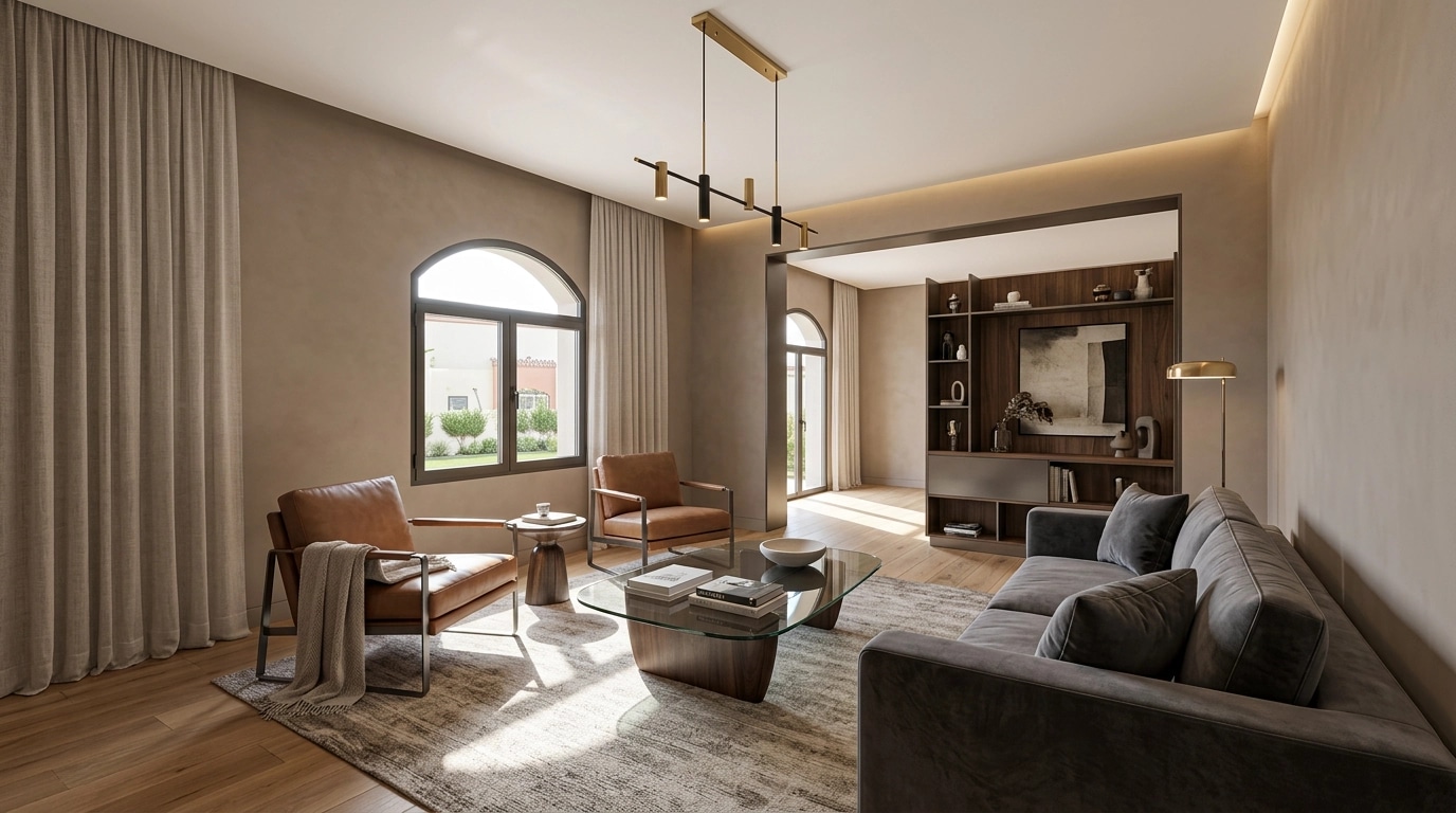 Interior design in Contemporary style — Living Room by GenRoom AI