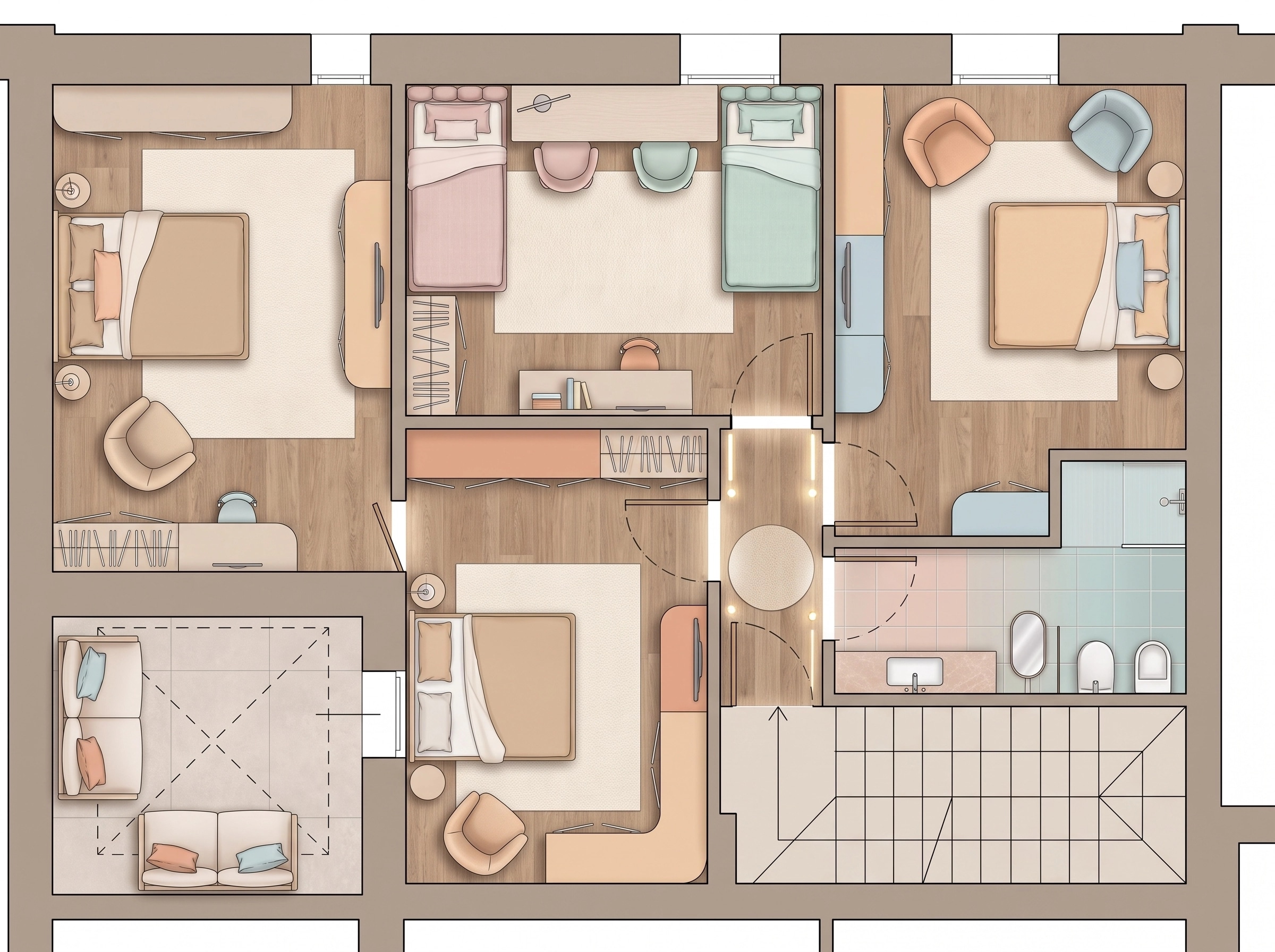 Interior design in Contemporary style — Living Room by GenRoom AI