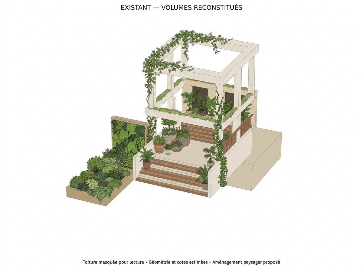 Facade design in no_style style — photo by GenRoom AI