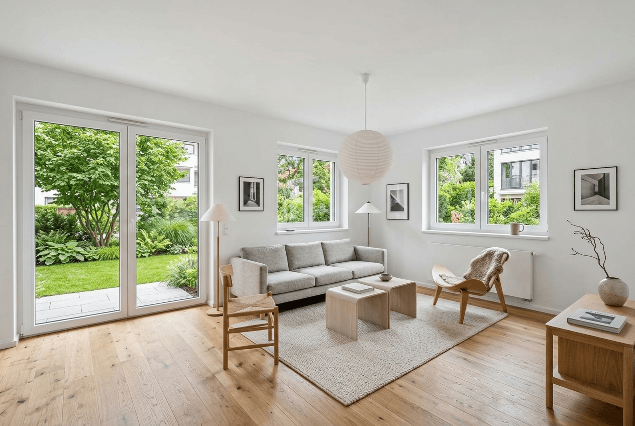 Interior design in Scandinavian style — Living Room by GenRoom AI