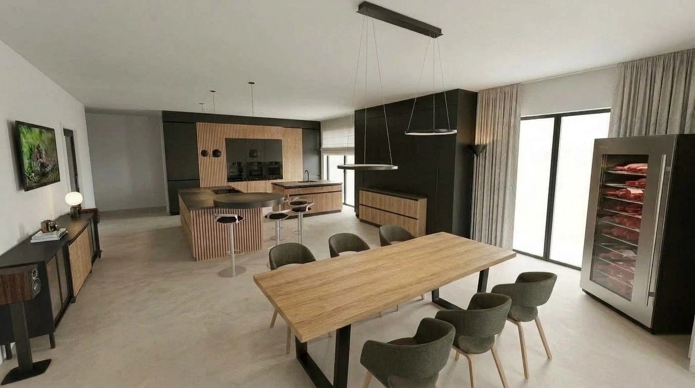 Kitchen interior in no_style style — photo by GenRoom AI