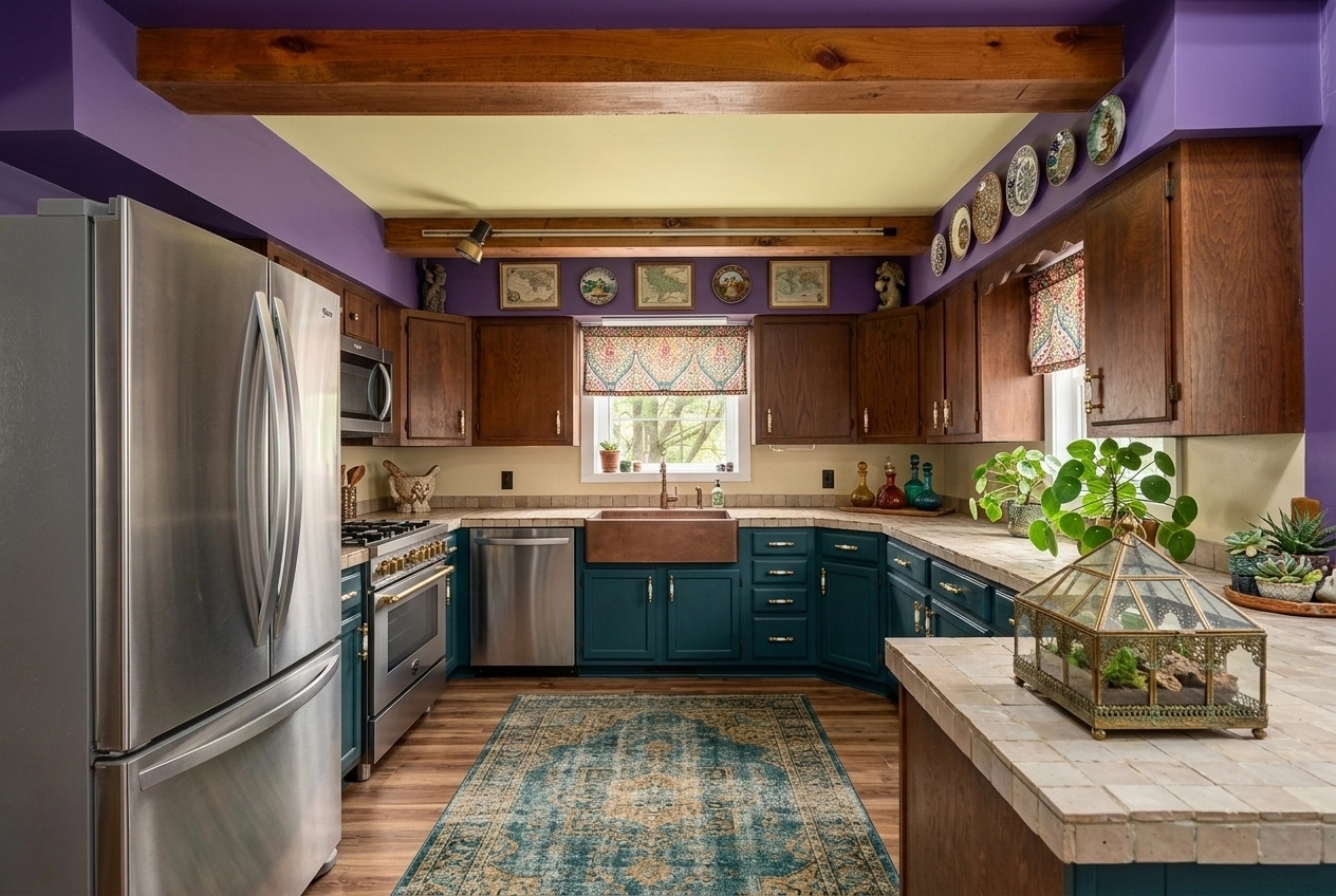 Interior design in Eclectic style — Kitchen by GenRoom AI