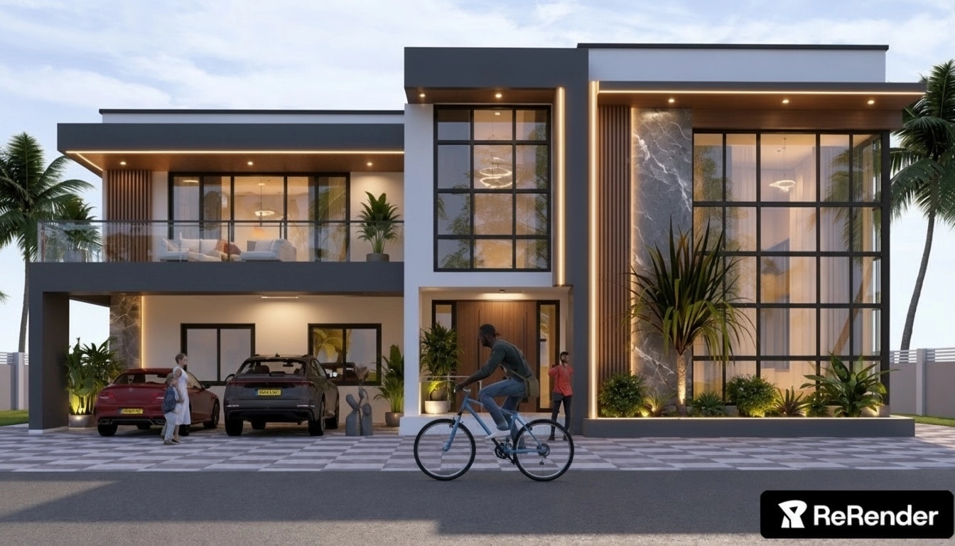 Contemporary Facade Facade design — facade photo by GenRoom AI