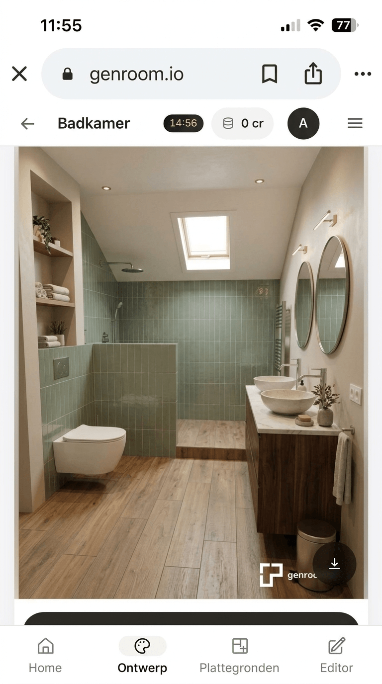 Bathroom interior in no_style style — photo by GenRoom AI