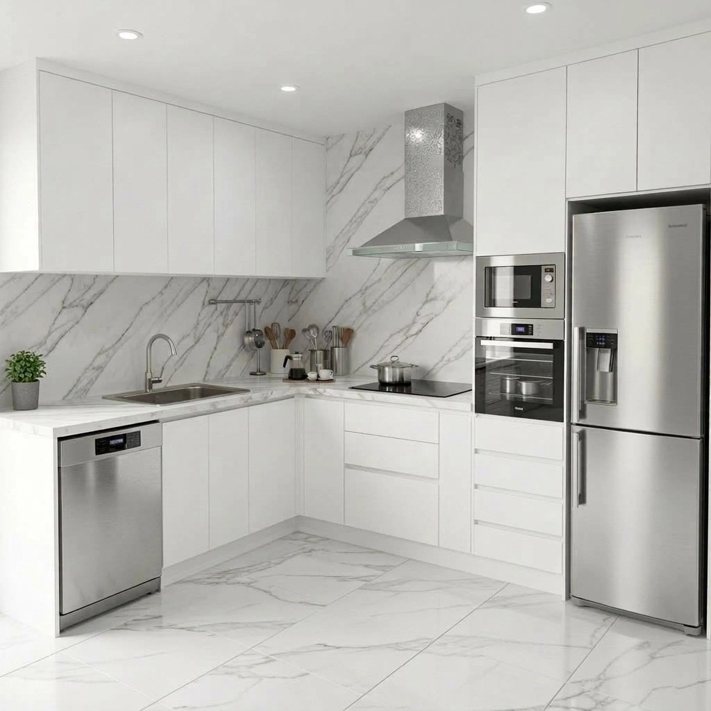Minimalism Kitchen design — interior photo by GenRoom AI