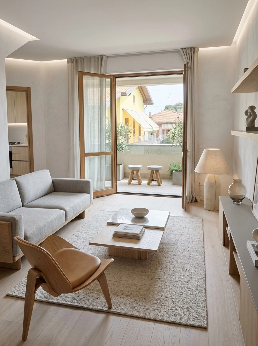 Scandinavian Living Room design — interior photo by GenRoom AI