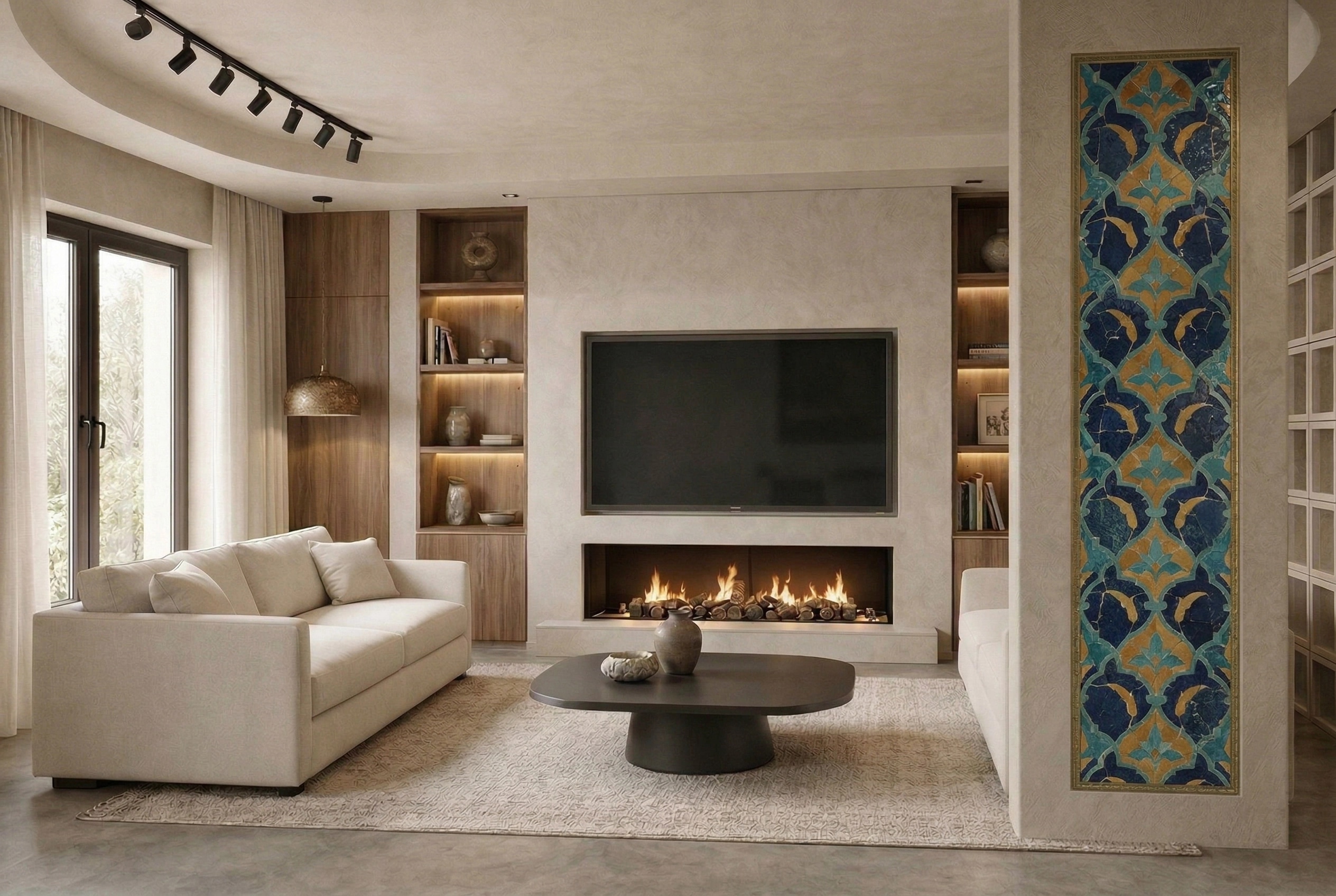 Interior design in Mediterranean style — Living Room by GenRoom AI