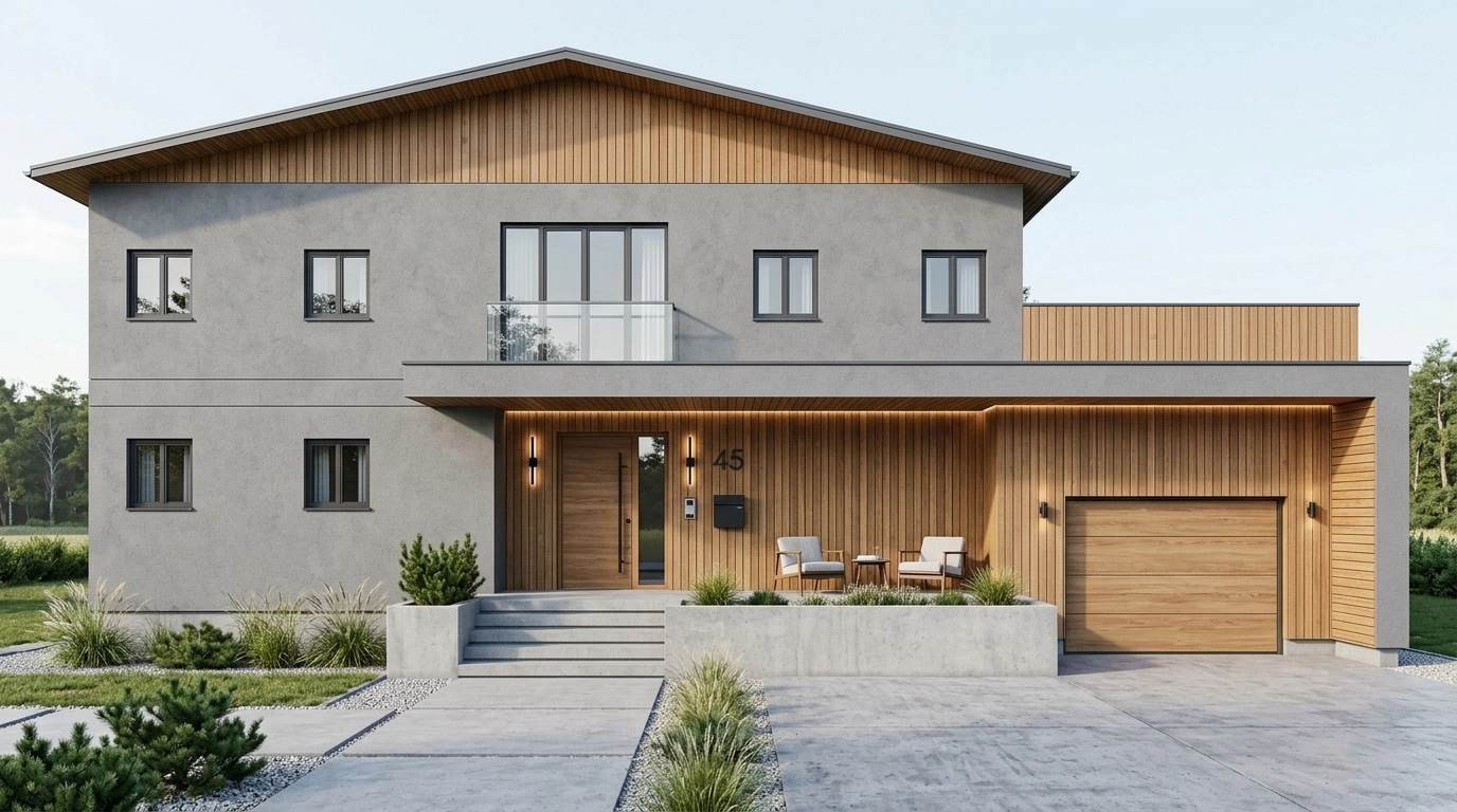Scandinavian Facade Facade design — facade photo by GenRoom AI
