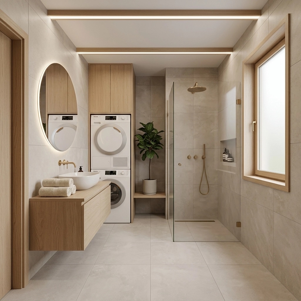 Interior design in Scandinavian style — Bathroom by GenRoom AI