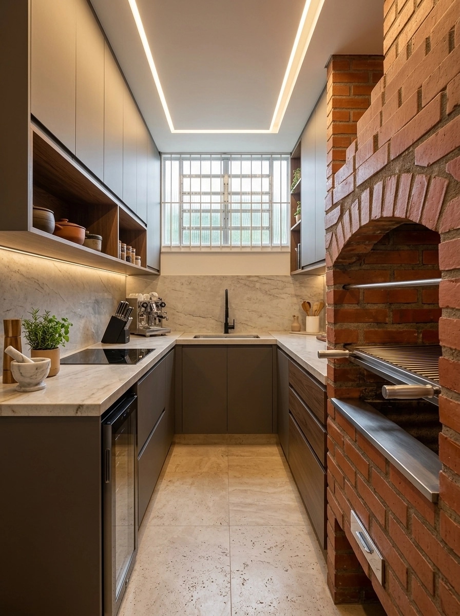 Interior design in Contemporary style — Kitchen by GenRoom AI